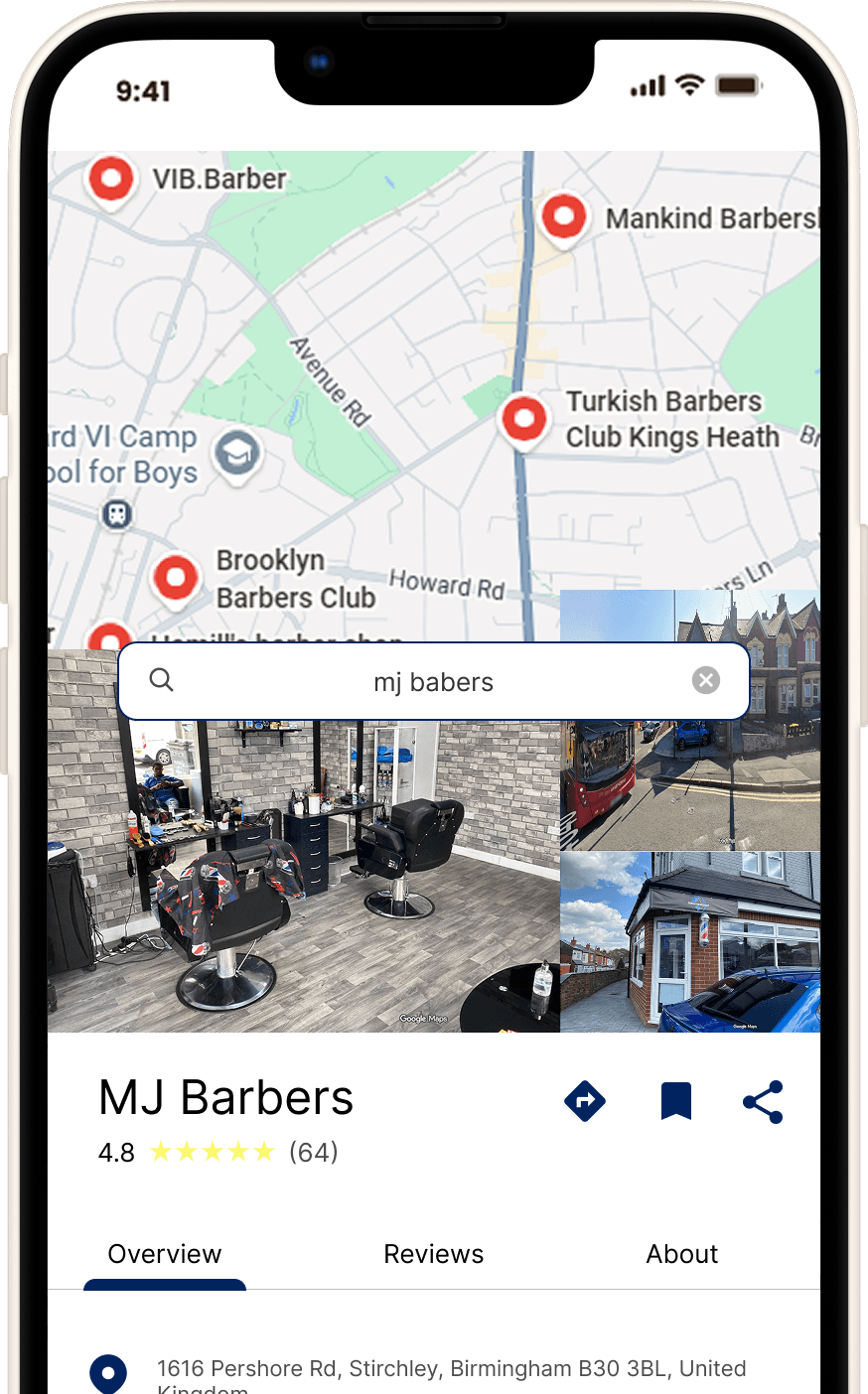 BarberLink Map View